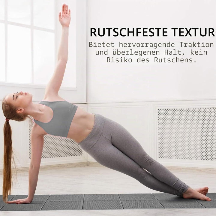 Avoalre Yogamatte rutschfest,173 X 61CM Tragbare Trainingsmatte 5MM,reise Yogamatte faltbar Gymnasti
