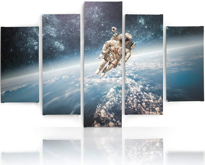 Feeby. Leinwandbild - 5 Teile - Bilder, Wand Bild, Wandbilder, Kunstdruck XXL, 5-Teilig, Typ A, 200x