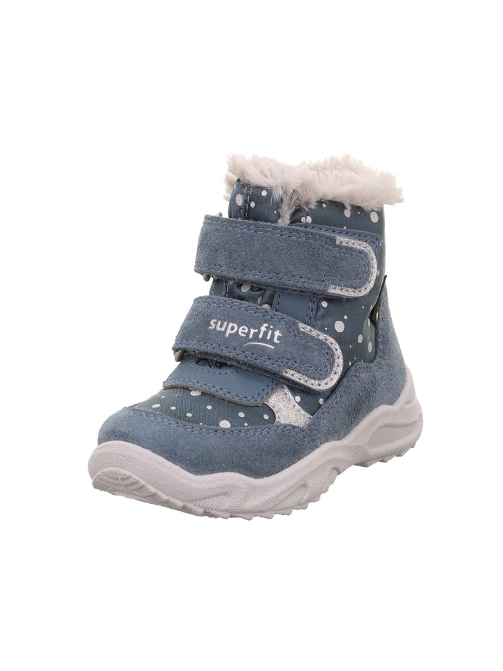 Superfit Mädchen Glacier Warm Gefütterte Gore-tex Schneestiefel 20 EU Weit Blau Hellgrau 8030, 20 EU