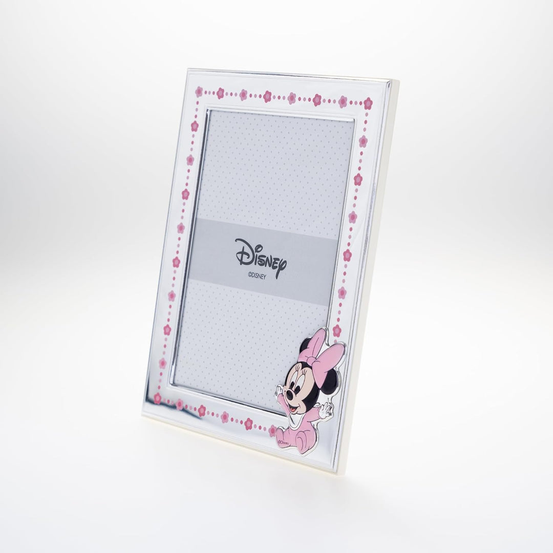 VALENTI & CO. Disney Baby - Minnie - Bilderrahmen in Silber für Kinder, Geschenkidee für Taufe, Gebu