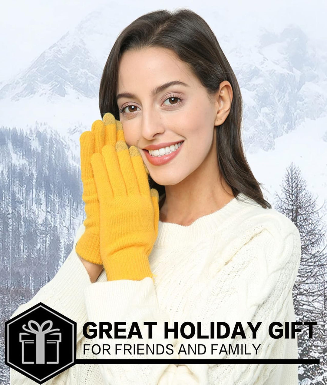 Bequemer Laden Damen Winter Warm Touchscreen Handschuhe Thermo Winterhandschuhe Kaschmir Strickhands