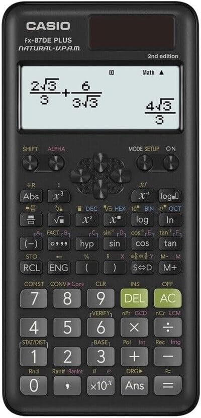 CALCUSO Sparpaket: Casio FX-87DE Plus 2 technisch-wissenschaftlicher Taschenrechner + WYNGS Schutzta