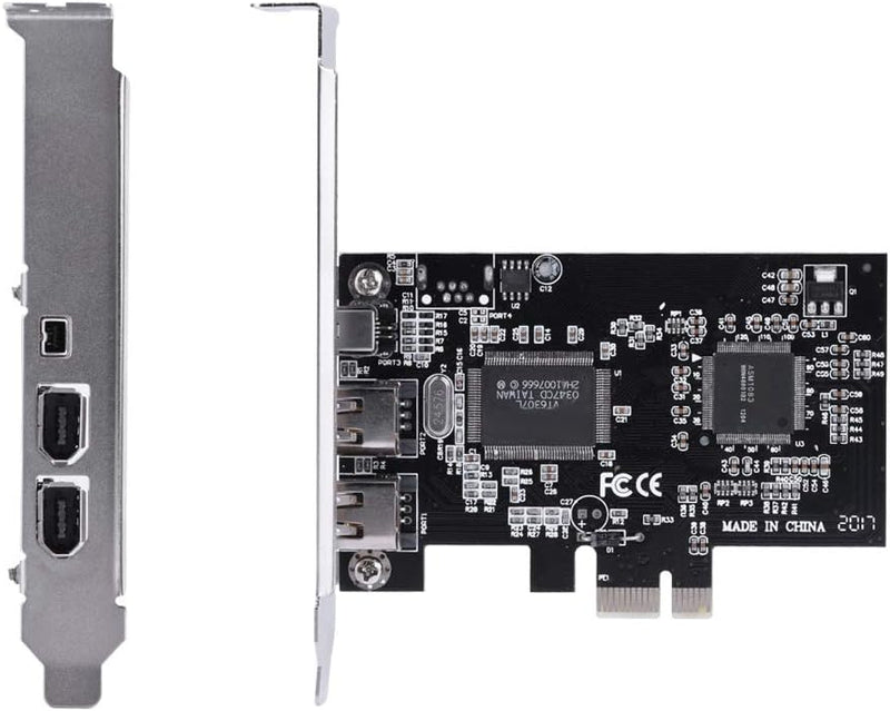 PCI-E Express-Karte mit 800 Mbit/s, 1394a IEEE 1394b-Controllerkarte mit Firewire-Kabel, für Video,