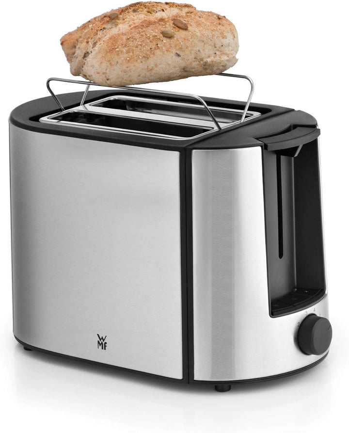 WMF Bueno Pro Toaster Edelstahl, Doppelschlitz Toaster mit Brötchenaufsatz, 870W & Stelio Wasserkoch