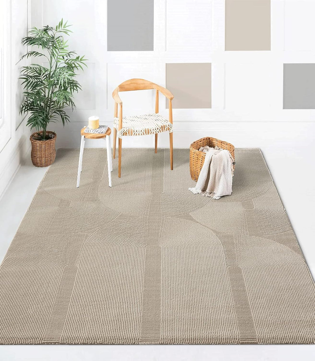 the carpet Lima nachhaltiger und umweltbewusster Designer Teppich, weich &amp; pflegeleicht, 3D-Effekt,