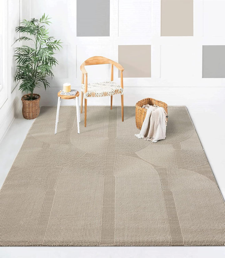 the carpet Lima nachhaltiger und umweltbewusster Designer Teppich, weich &amp; pflegeleicht, 3D-Effekt,
