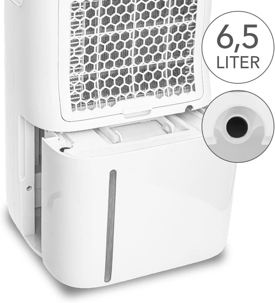 TROTEC TTK 70 HEPA (Plus) Luftentfeuchter Leistung 20 L/Tag | Fläche 45 m²/110 m³ – 2in1 Luftreinige