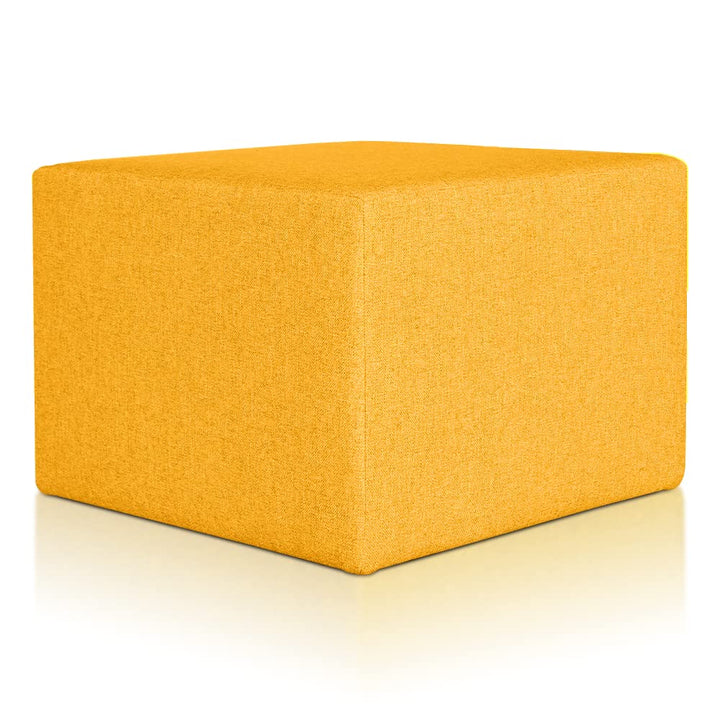 Deshome Pouf hocker Fussstütze 63x63x44 cm Wasserabweisender Stoff: Modernes Design Pouf für Sofa Wo