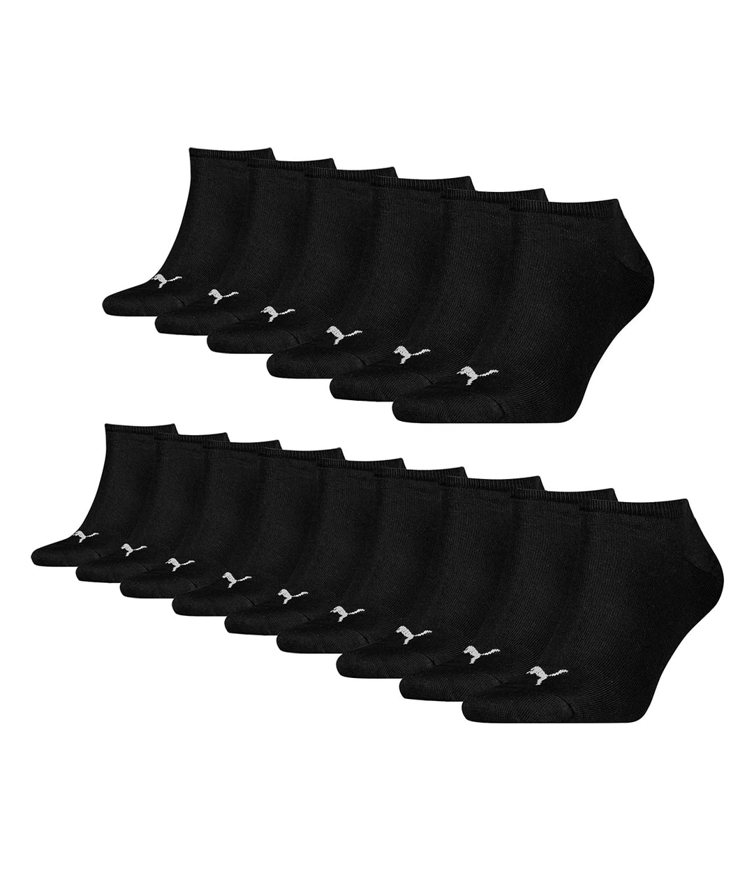 PUMA unisex Sneaker Socken Kurzsocken Sportsocken 261080001 15 Paar, Farbe:Schwarz, Menge:15 Paar (5