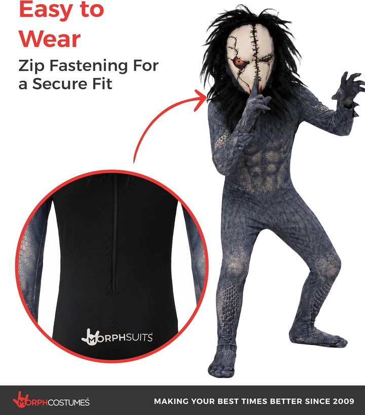Morphsuits Kinder Seed Eater, Halloween Kinder, Halloween, Halloween Kostüm Monster, Schwarz Monster