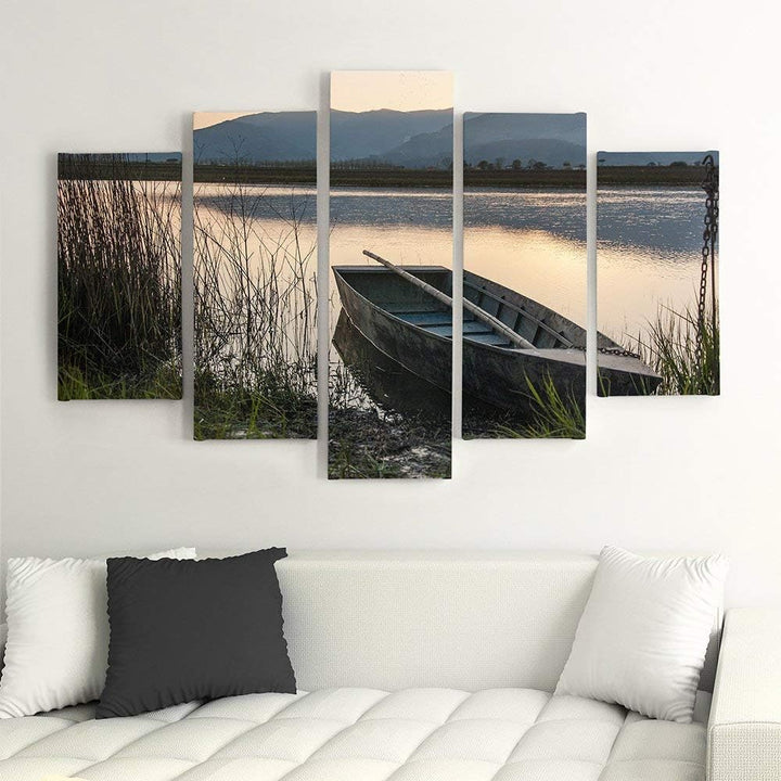 Feeby. Leinwandbild - 5 Teile - Bilder, Wand Bild, Wandbilder, Kunstdruck XXL, 5-Teilig, Typ A, 100x