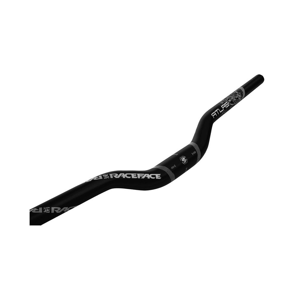 Race Face MTB-Lenker Atlas Monster Grün, 31.8 x 785 mm, 0.5 Zoll Rise Schwarz, Schwarz