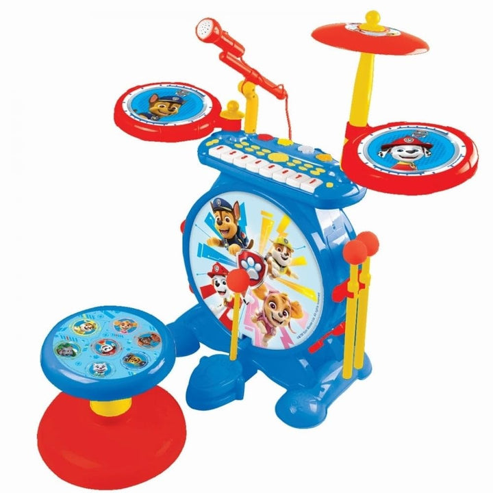 Lexibook K610PA PAW Patrol Helfer auf Vier Pfoten Chase Schlagzeug für Kinder, echter digitaler Drum