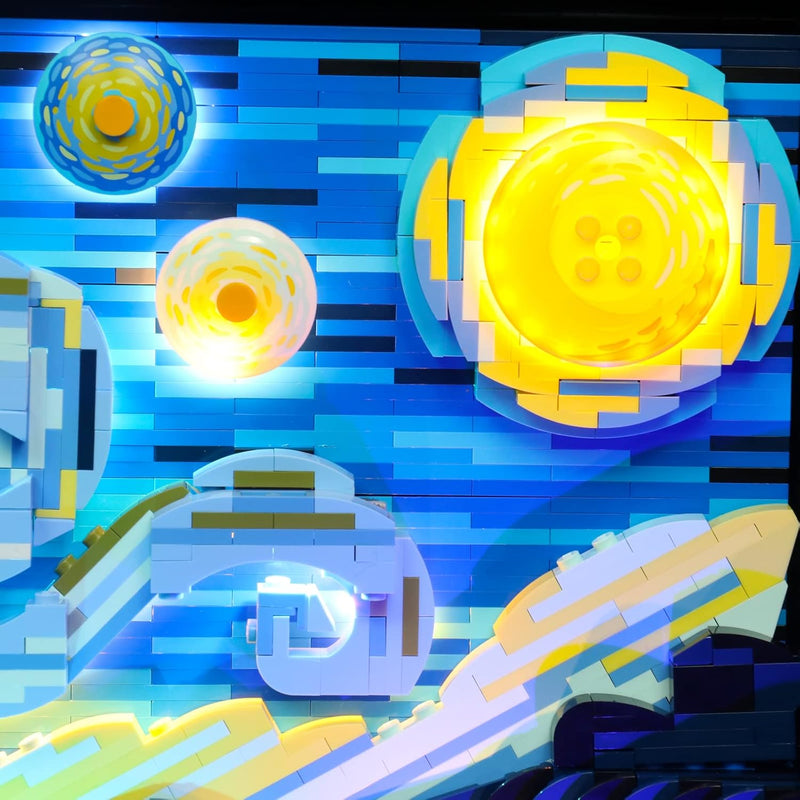 Led Licht Set für Lego The Starry Night, Led Beleuchtungs Set für Lego 21333 Lego Vincent Van Gogh T