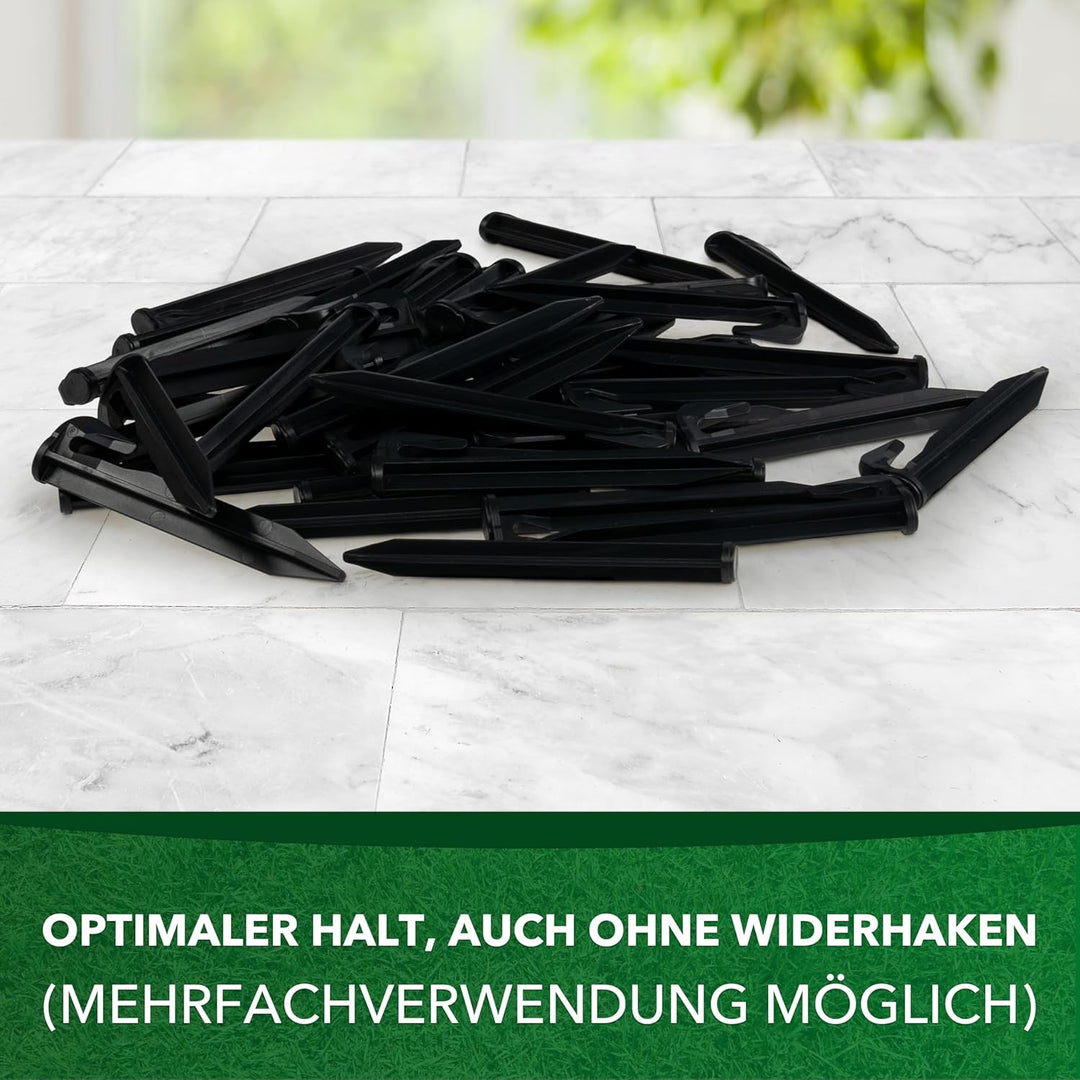 Haken Erdnägel für Mähroboter Kabel Heringe Draht-Befestigung ERD-Anker - bruchsicher verstärkt - ko