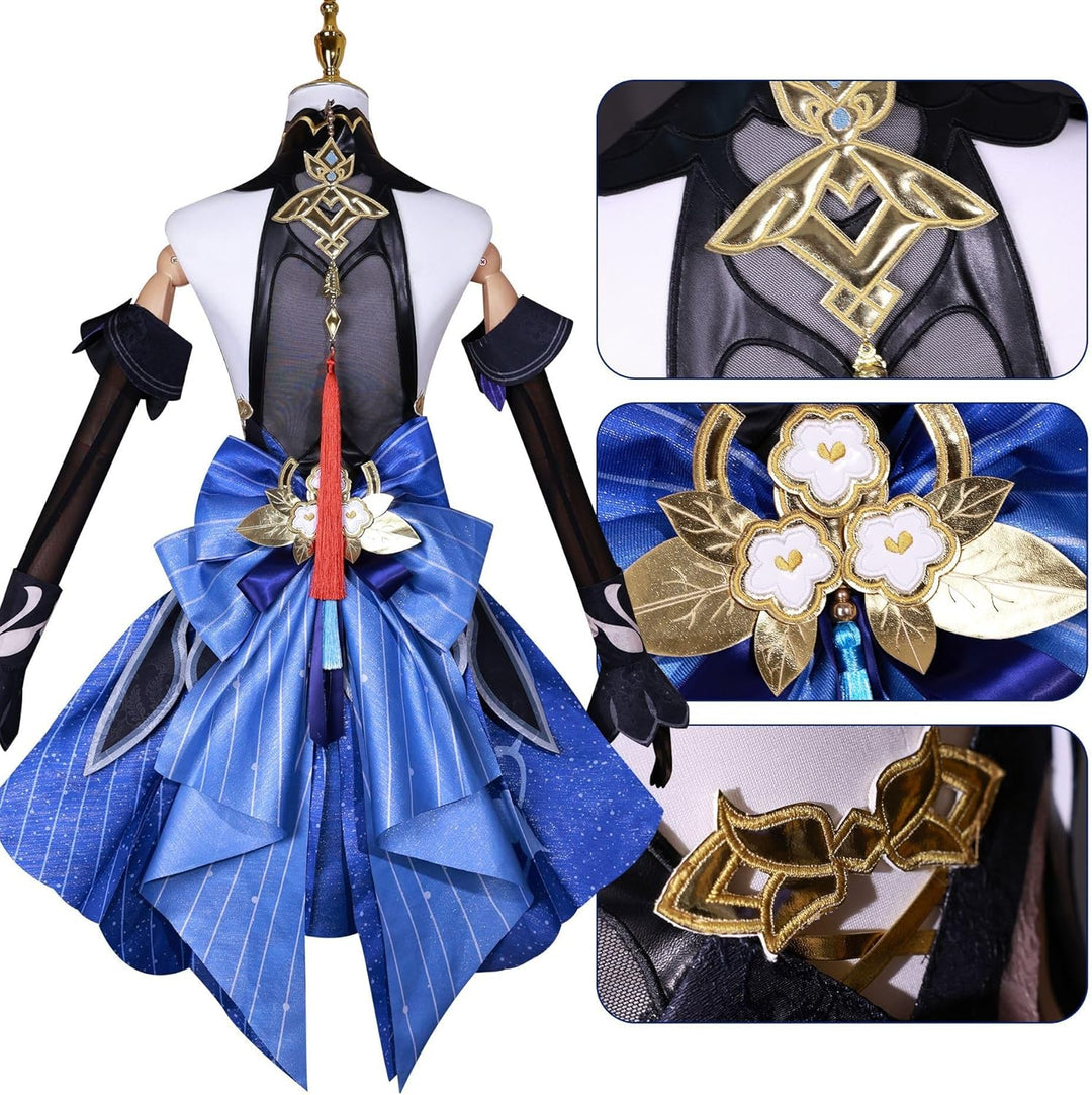 Genshin Cosplay Venti Yae Miko Raiden Shogun Arlecchino Cosplay Kostüm Skirk Cosplay Halloween Anzug