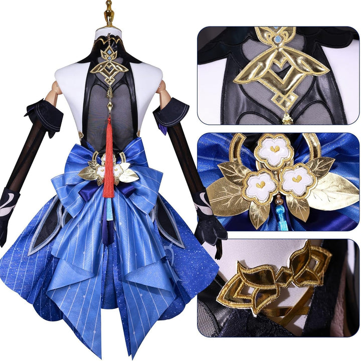 Genshin Cosplay Venti Yae Miko Raiden Shogun Arlecchino Cosplay Kostüm Skirk Cosplay Halloween Anzug