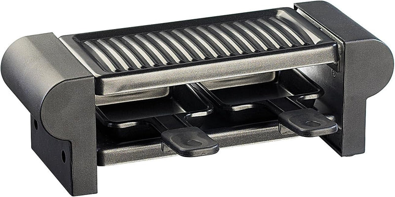 Rosenstein & Söhne Raclette Grill: Raclette für 2 Personen, mit Grillaufsatz und heissem Stein, 350