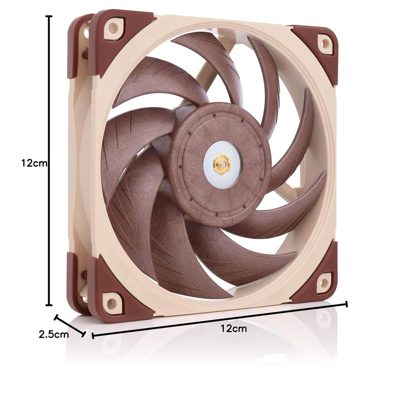 Noctua NF-A12x25 LS-PWM, Ultra Leiser Silent-Lüfter, 4-Pin (120mm, Braun)