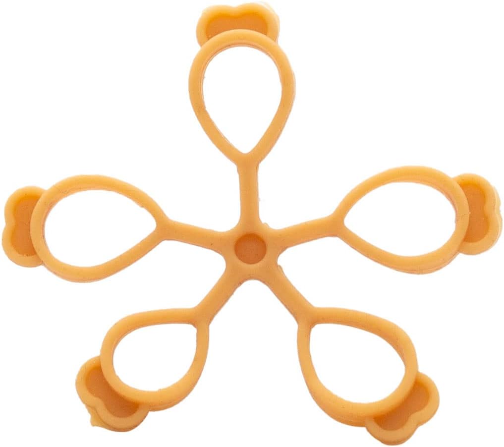 AFH Finger Expander | Hand Exerciser | 3er Pack | sehr leicht (beige), leicht (gelb) und mittel (rot