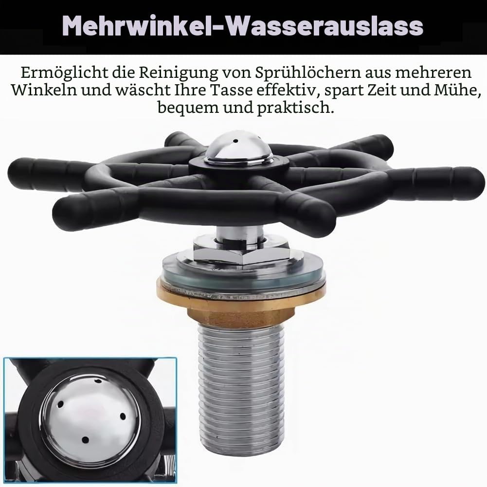 Edelstahl Cup Washer, Bar Glass Rinser Wasserhahn Head Rinser Washer Steaming Pitcher für Bierglas K