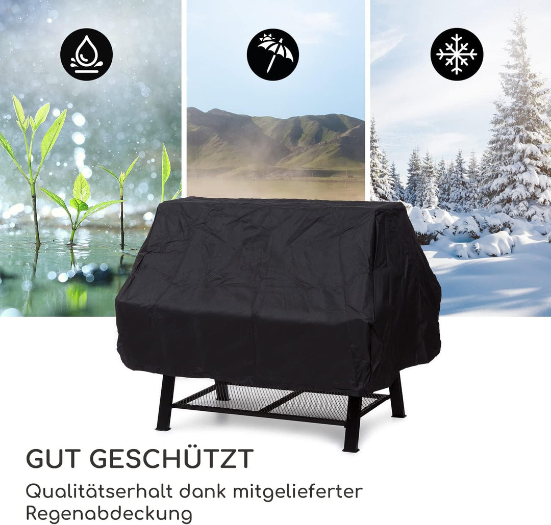 Blumfeldt 2-in-1 Rotisserie Grill, Manueller mit Drehspiess, Grosser Spiessgrill für Hähnchen & Span