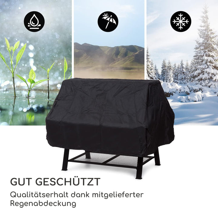 Blumfeldt 2-in-1 Rotisserie Grill, Manueller mit Drehspiess, Grosser Spiessgrill für Hähnchen & Span