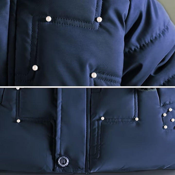 linboo Wintermantel Mädchen Winterjacke Kinder Warm Fleece Mäntel Verdickte Baumwolle Gefütterte Jac