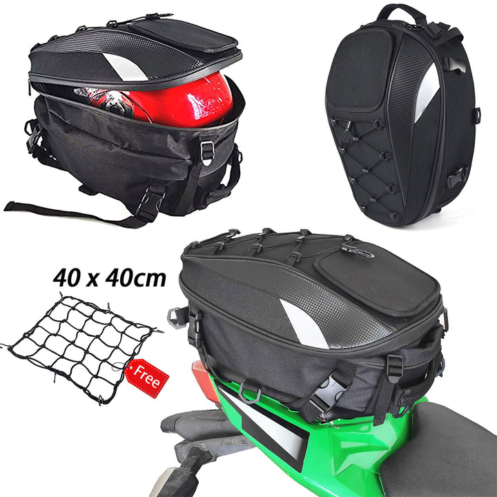 RYITGO Hecktasche Motorrad,Hecktasche Motorrad Wasserdicht,Motorrad-Sitztasche,Motorrad Rucksack Was
