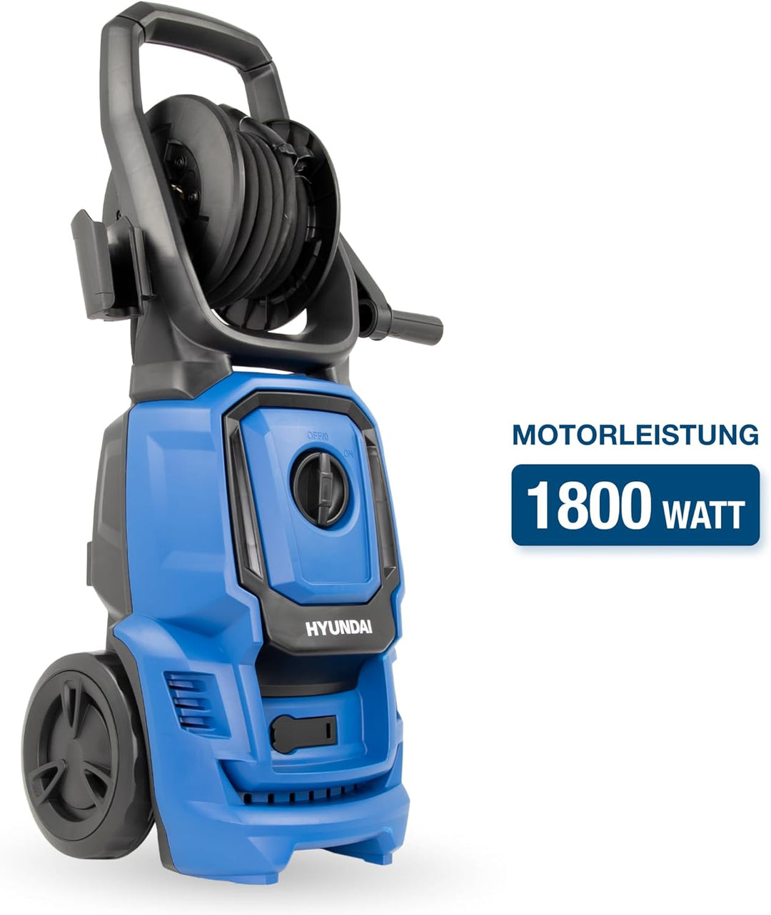 HYUNDAI Hochdruckreiniger HPW1800CE, max. 140 bar - 420 l/h, 1800 W, verdreh-sicherer 7 m Schlauch i