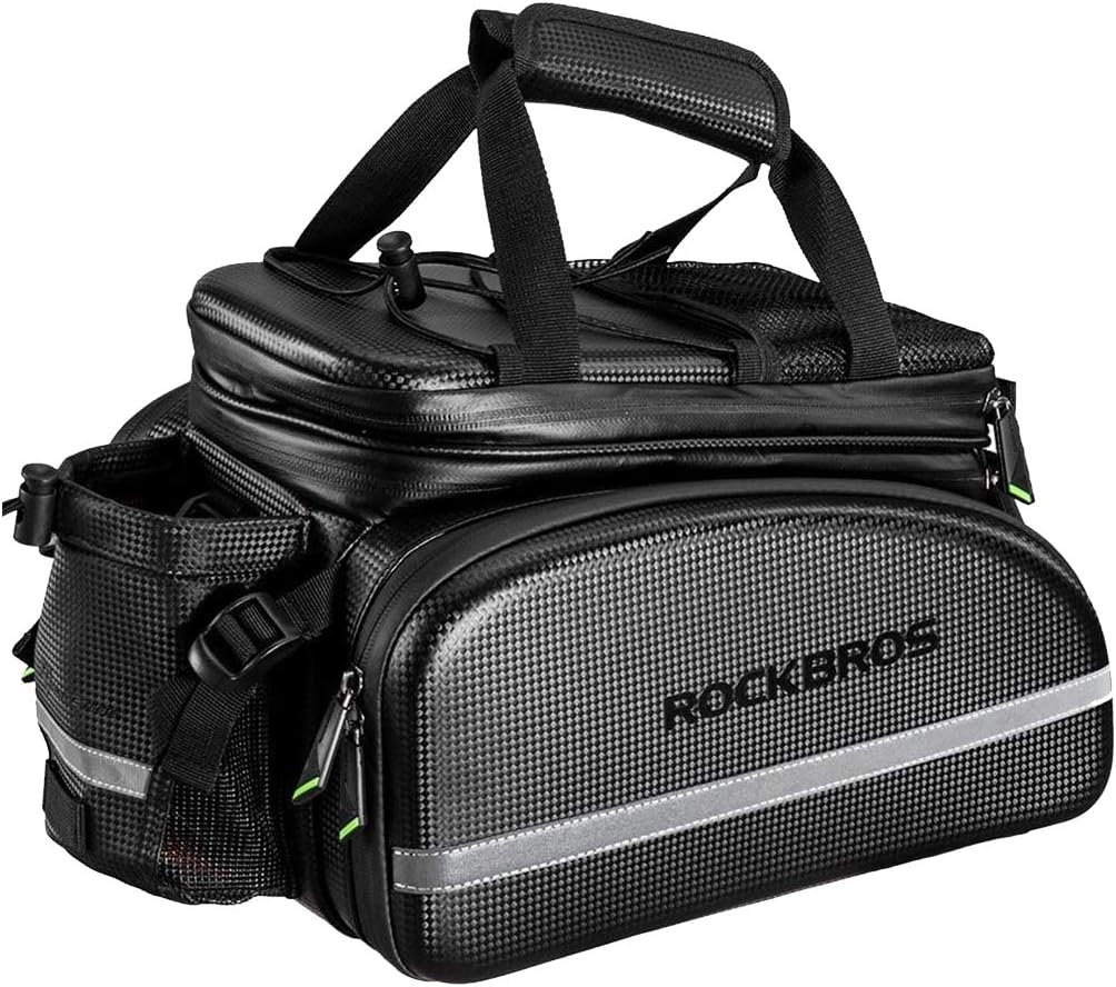 ROCKBROS Fahrrad Hinter Gepäckträgertasche 10-35L Kameratasche Praktisch Wasserdicht Fahrradgepäcktr
