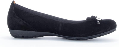 Gabor Damen Klassische Ballerinas, Frauen Flats 37.5 EU Schwarz, 37.5 EU Schwarz