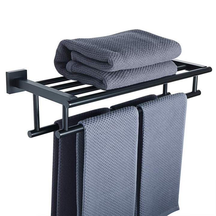 SAYAYO Handtuchhalter Bad Wand Gästehandtuchhalter Wandmontage Edelstahl Premium Doppelt Badetuchhal