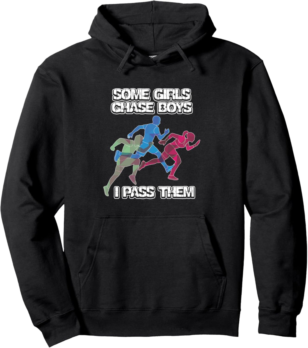 Einige Mädchen Chase Jungen Ich Pass Sie Lustig Laufen Pullover Hoodie