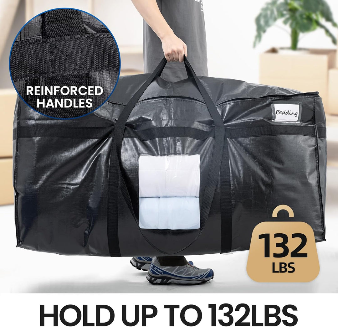 TAILI Extra grosse Umzugstasche für den Umzug, Lagerung Kleidung Bettwäsche Bettdecke Quilt Decken J