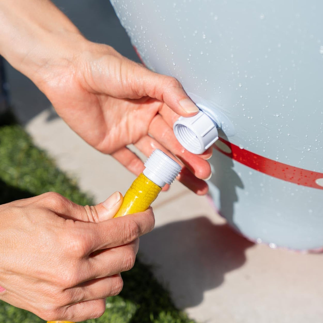 Flamingueo Aufblasbare Sprinkler für Kinder, Raketen-Design, Für den Garten | Strapazierfähiges PVC,