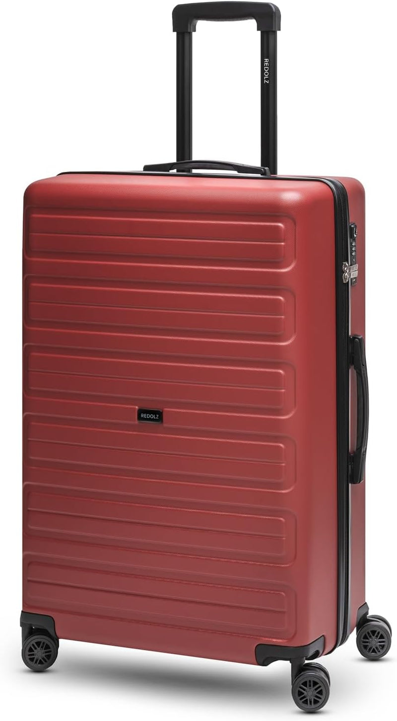 REDOLZ mittelgrosser Hartschalen Check-in Koffer | Trolley 44 x 24 x 65 cm aus hochwertigem ABS Mate