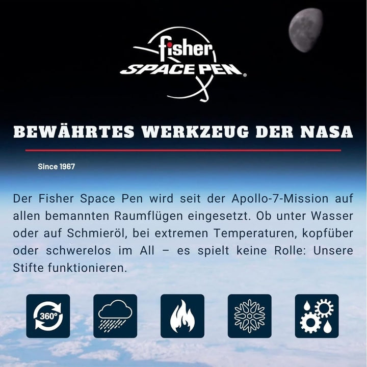 Fisher Space Pen Tahitian Blue Bullet Space Pen schwarz, schwarz