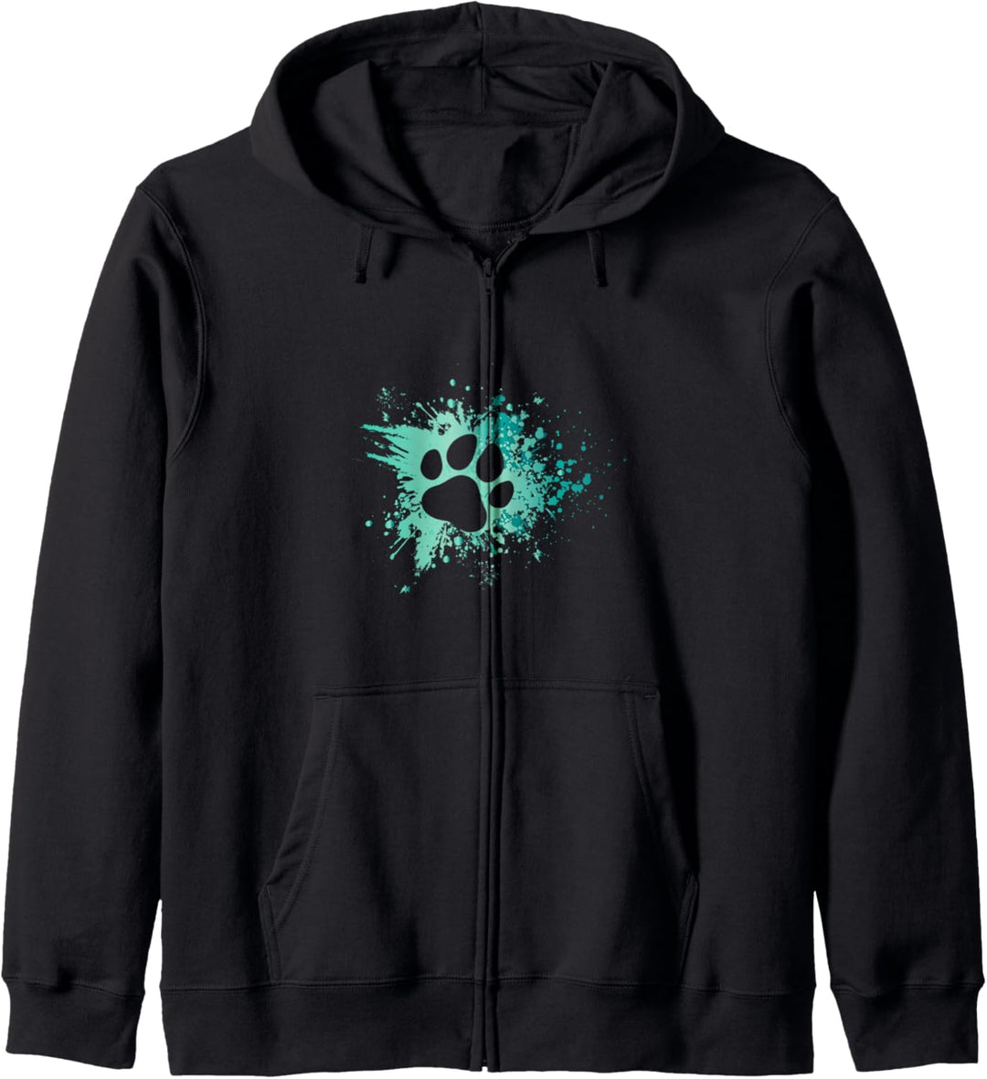 Hundepfotenabdruck und Hundefreunde, Geschenk für Hundebesitzer Kapuzenjacke