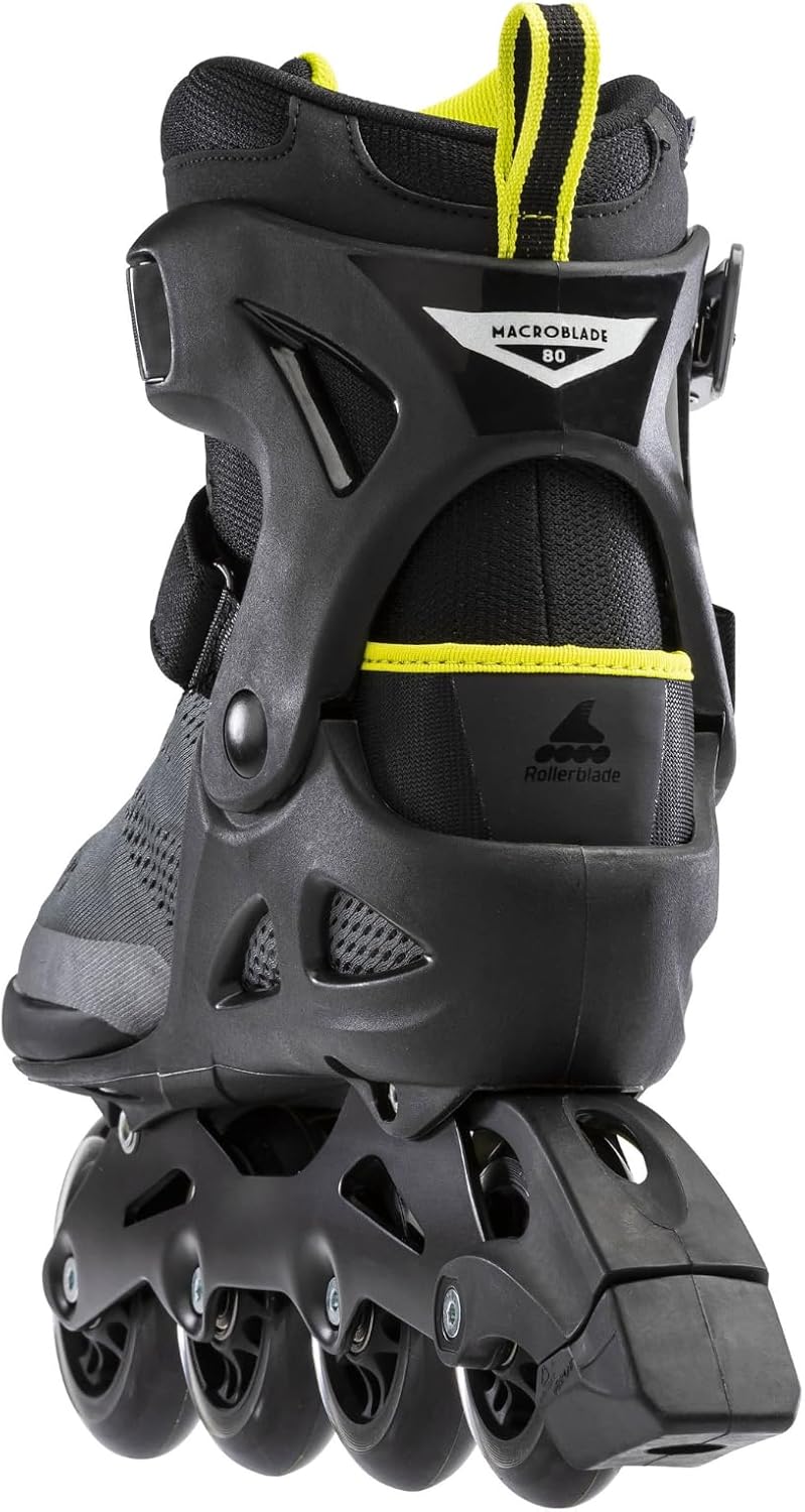 Rollerblade Herren Macroblade 80 44 black-lime (07100600-1A1), 44 black-lime (07100600-1A1)