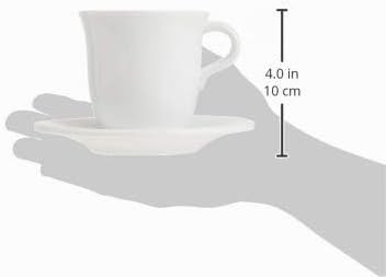 De'Longhi Cappuccinottassen Set DLSC309 – 2 handgemachte Keramik Tassen mit Untertassen, mikrowellen