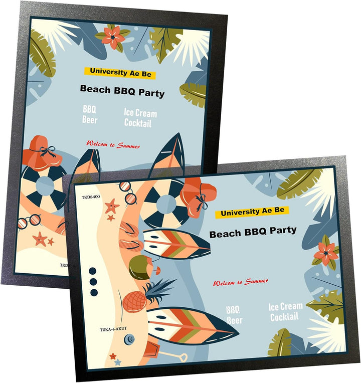 TUKA-i-AKUT 5st. A2 Info-Rahmen Selbstklebend mit Magnetverschluss, Einstecktasche Infotasche Blatth