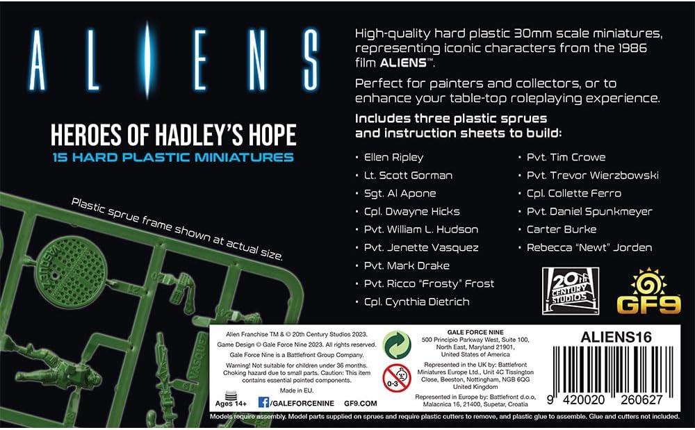 Gale Force Nine GF9ALI16 Aliens: Heroes of Hadley's Hope (2023)