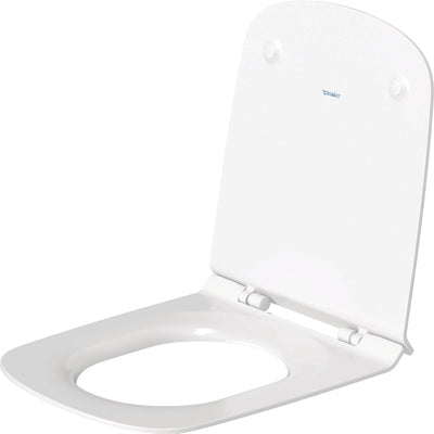 Duravit WC-Sitz DuraStyle, Toilettendeckel aus Urea-Duroplast, Klodeckel mit Edelstahl Scharnieren,