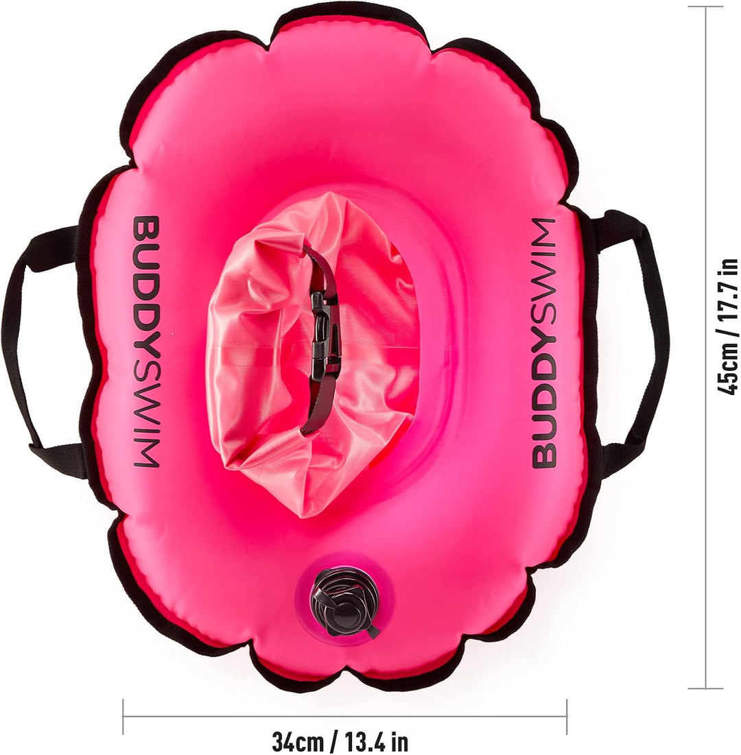 Hydrastation 10 L Open Water Schwimmboje mit zentraler wasserdichter Tasche für einfachen Zugriff au
