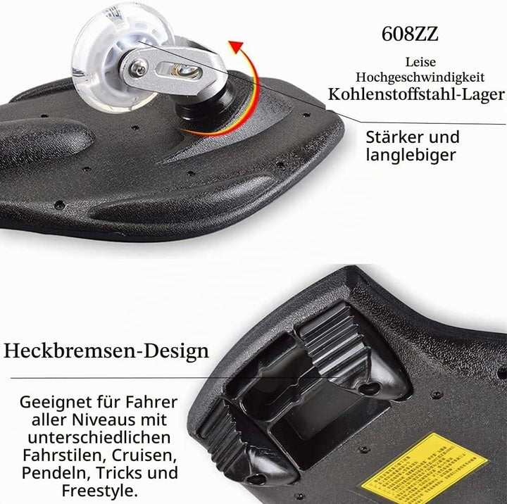 Waveboard Kinder Street Surfen Caster Torsion Skateboard Double Decks Casterboards für Wave/Surf Wav