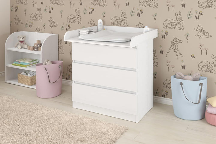 Shefa Kids Wickelaufsatz 800 - Universeller Wickeltischaufsatz für Ikea Kommoden MALM, HEMNES und NO