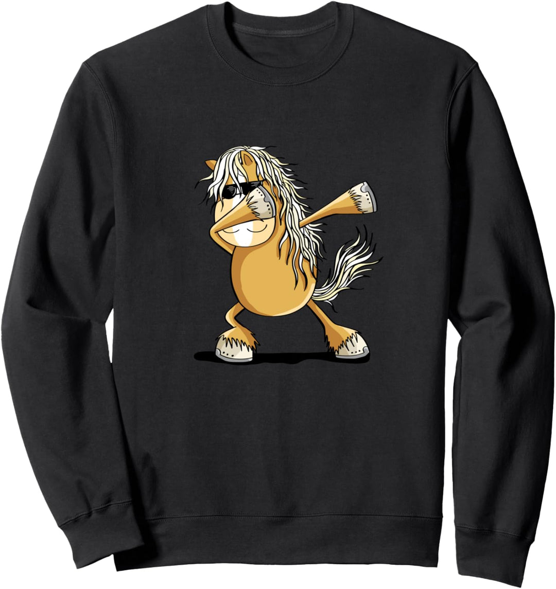 Dab Dance Haflinger Pferd I Dabbendes Fun Pferd Sweatshirt