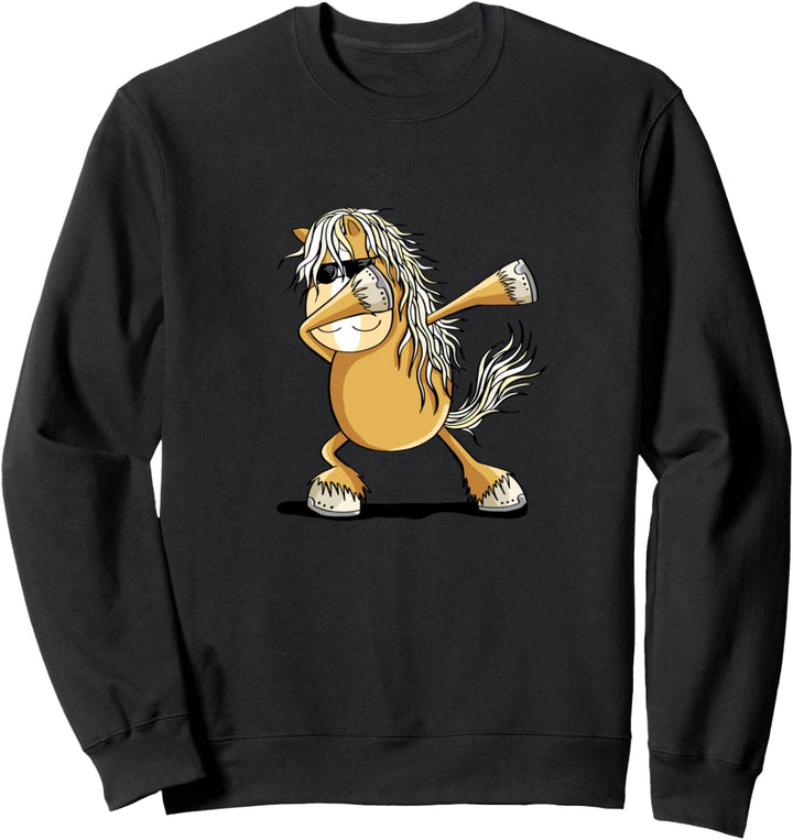 Dab Dance Haflinger Pferd I Dabbendes Fun Pferd Sweatshirt