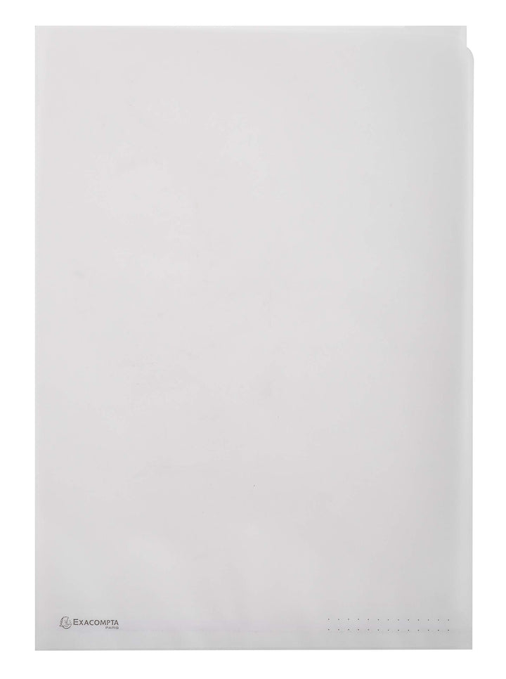 Exacompta 50850E 50er Pack Papier-Aktenhüllen mit runder Ecke DIN A4 rechts mit Einkerbung zum einfa